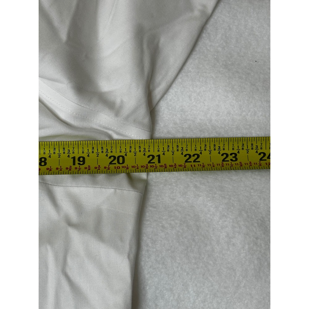 Brooks Brothers 1818 White Wrinkle Free Button Down Shirt Womens Large Stretch - Picture 5 of 12